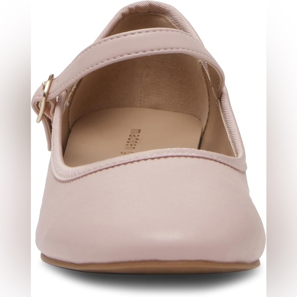 Madden Girl Womens Blush Pink Mary Jane Block Heels Tutuu Ballet‎ Flat Size 8.5 - Picture 2 of 10